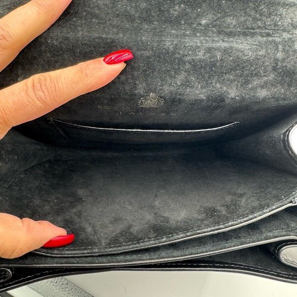 Launer London Traviata Top Handle Leather Bag Black - Picture 12 of 17